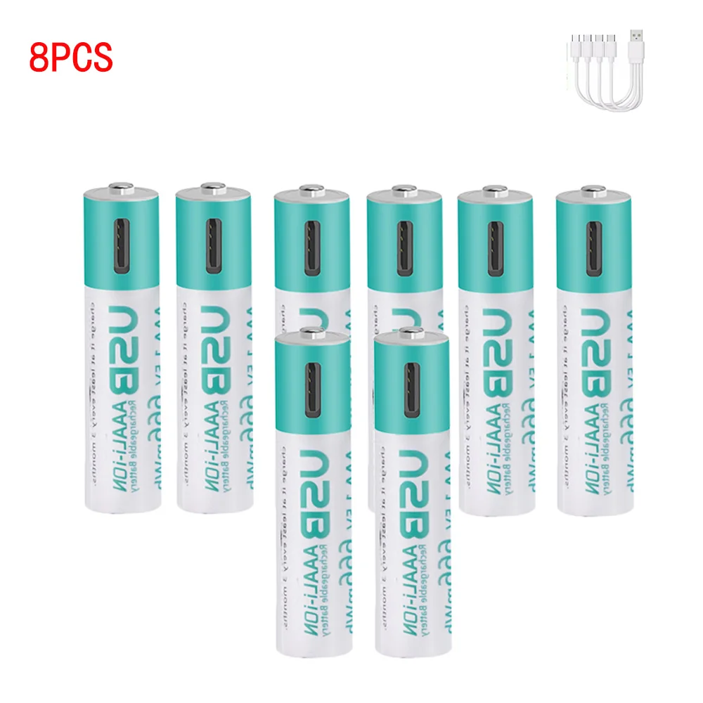 kuugro USB 1,5 V AAA oplaadbare lithium-ionbatterijen 666 mWh 1,5 V aaa Li-ionbatterij