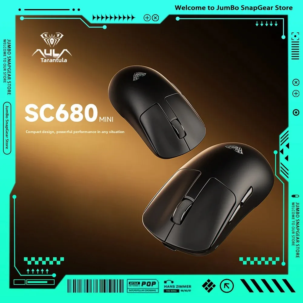 AULA Sc680mini/Mini PRO/Mini Max Wireless Mouse Tri-Mode Bluetooth  Ergonomic Lightweighting Game Mouse E-sports Office Mouse