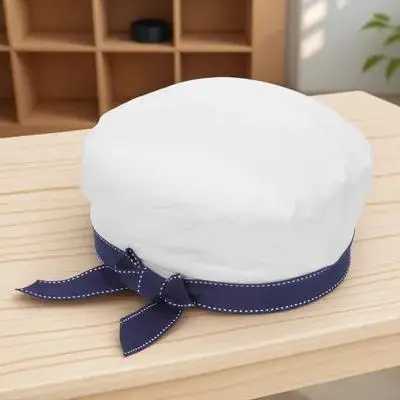 

1Pcs White Summer Sailor Beret Stylish Casual Cap for Women Costume Performance Stylish Beret Fashion Accessory