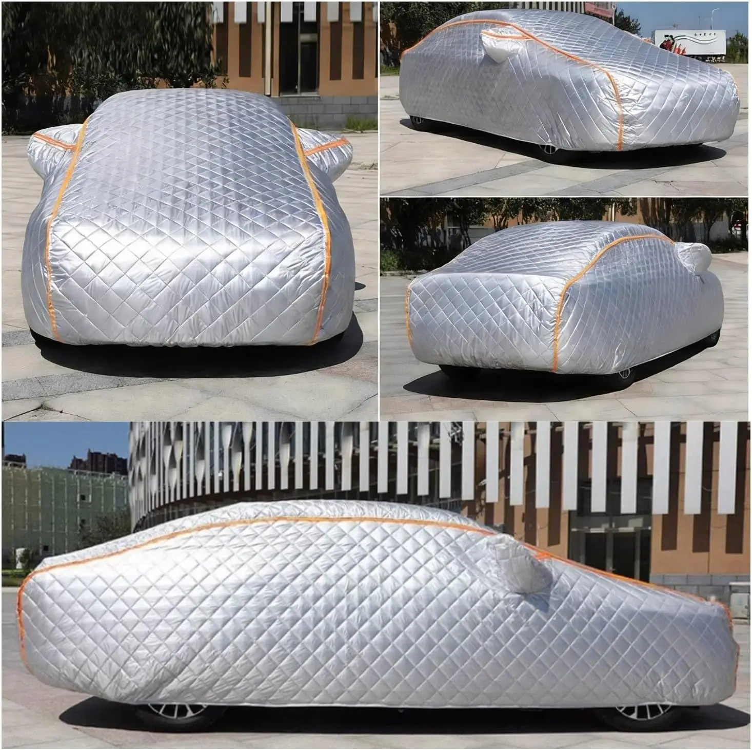 Accessoires Voiture Cotton Lined Outdoor Cover Anti-UV Snowproof Anti Freeze Hail protection Car Cover Outdoor Waterproof