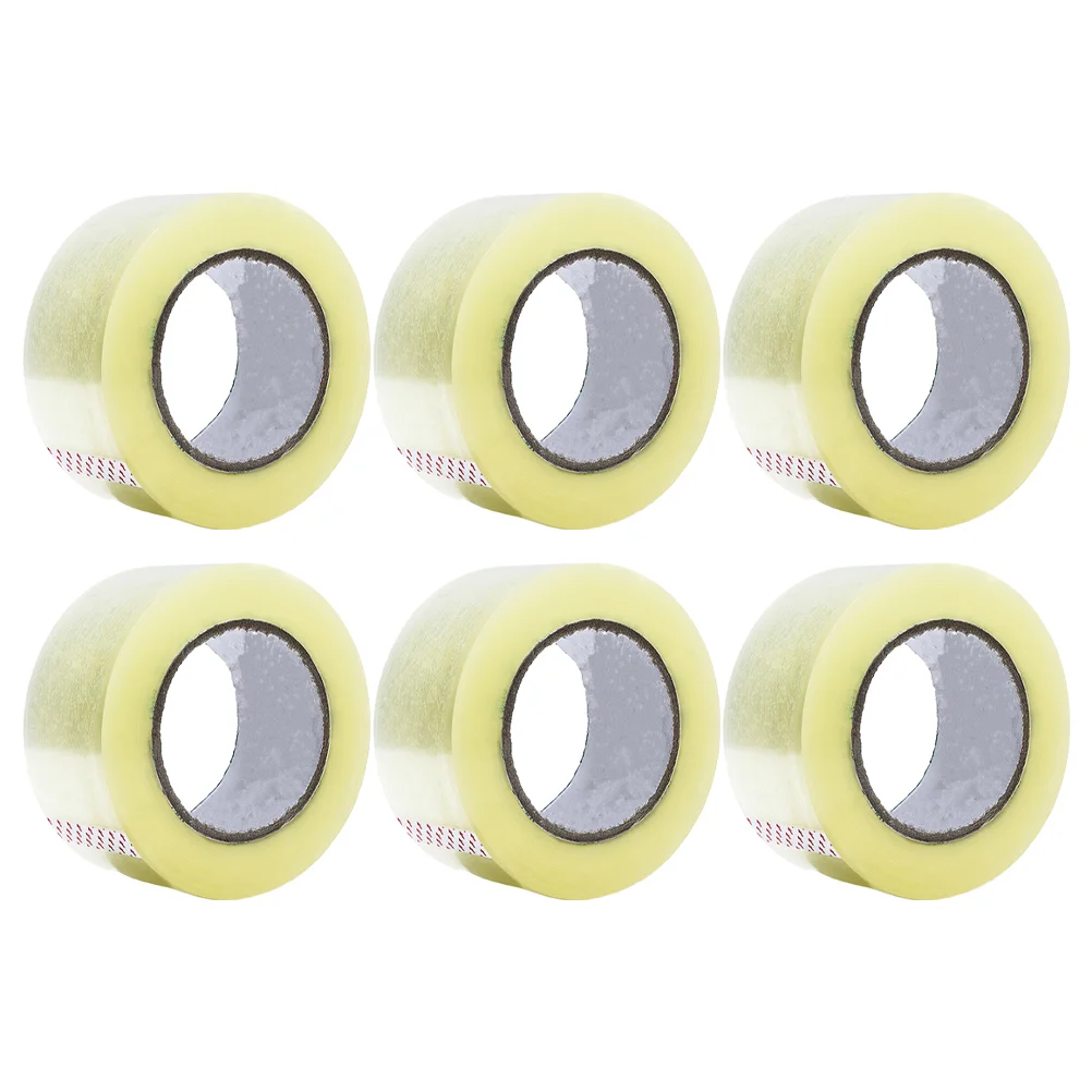 

6 Rolls Adhesive Tape Low Noise Sealing Duct Silent Packaging Packing The Pet Simple Heavy Duty