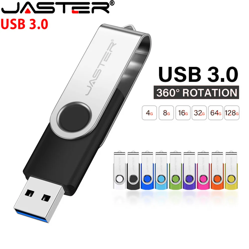 

USB-накопитель JASTER Metal Memory Stick 128 ГБ, USB 3.0 флеш-накопитель 64 ГБ, поворотный USB-накопитель 32 ГБ, цветной USB-накопитель 16 ГБ, 8 ГБ – идеальный бизнес-подарок