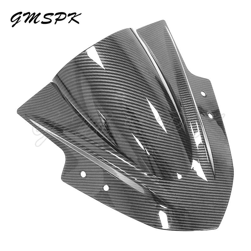 Motorcycle Parts Front Windscreen Windshield Fairing Carbon Fiber Pattern Fit for Kawasaki Ninja 300 EX300R EX300 2013-2017