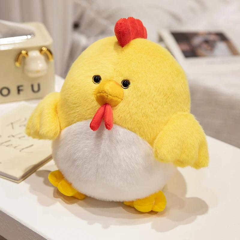 New Arrival Farm Yard Animal Cock Plushies Cute Furry Plush Stuffed Toy Rooster Sofa Hug Pillow