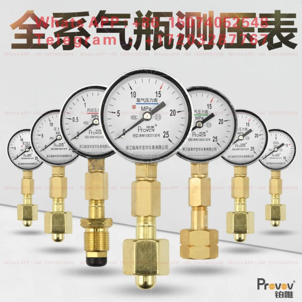 Cylinder Gas Cylinder Pressure Meter Standard Gas Mixture Hydrogen Carbon Dioxide Bottle Test Meter