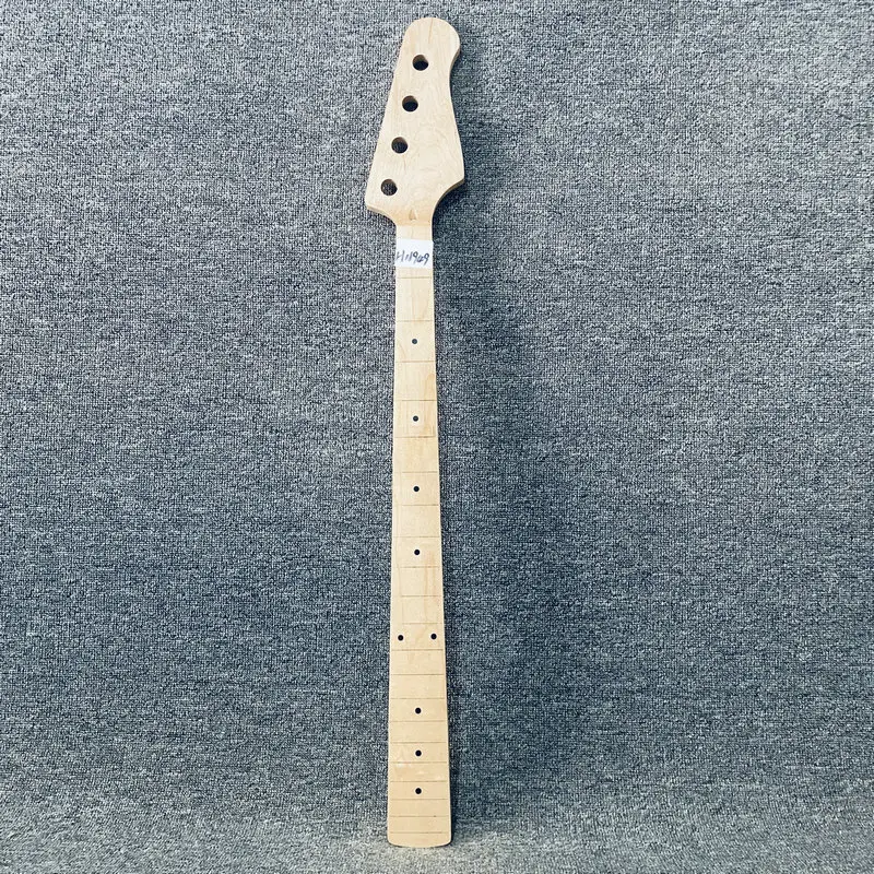 HN949 NO LOGO 4 String Electric Bass Neck 21 Frets Right Hand Replace Bass Accessrice Unfinsihed  NO Frets Maple Wood