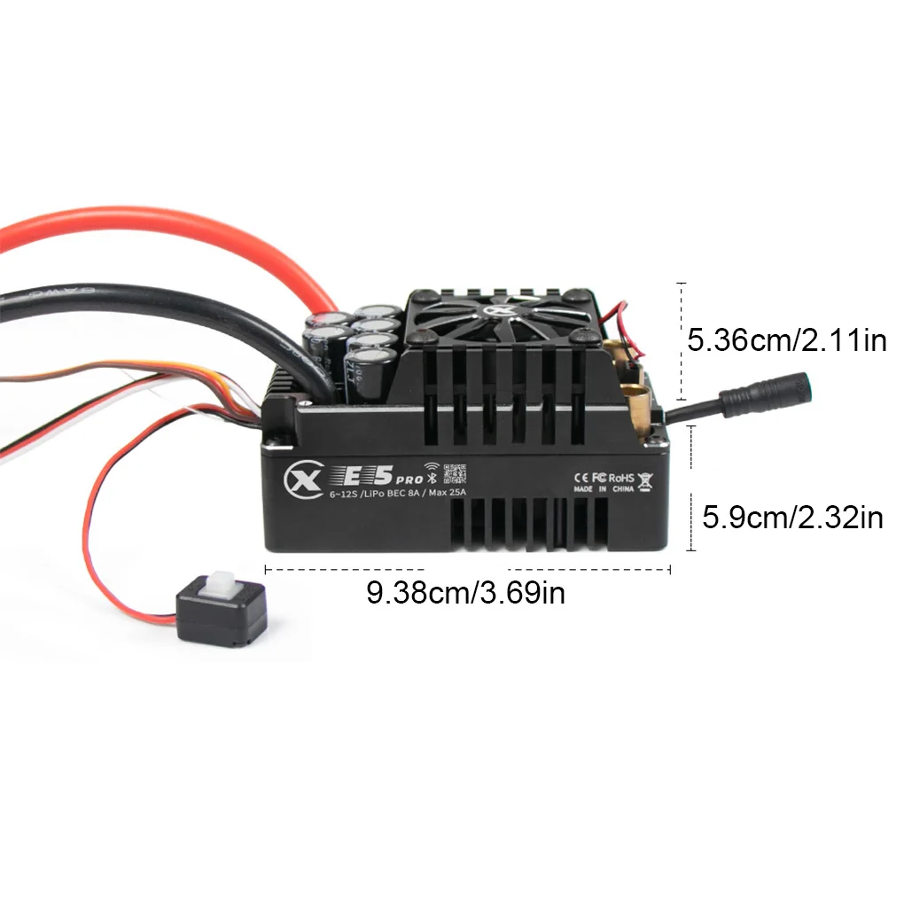 

XC E5PRO ESC 6-12S 250A Бесщеточный ESC Lipo Sensored для 1/5 RC Модель автомобиля Скорость Багги Грузовик Монстр Гоночный Автозапчасти