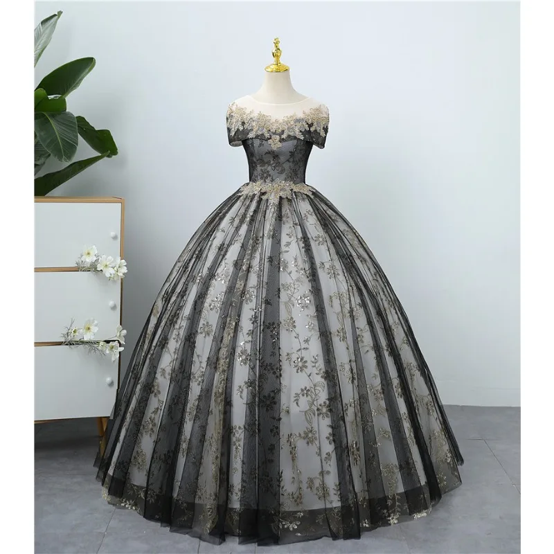 

2025 Women's New Summer Colorful Long Performance Long Evening Dress Fashionable Slimming Host Annual Meeting Solo Pong Skirt