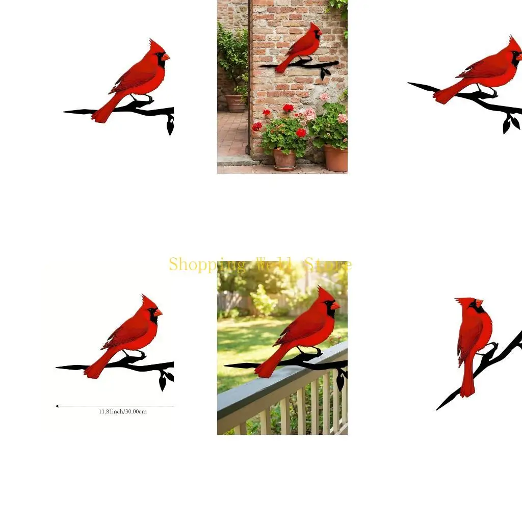 KX4B Artistic Iron Constructed Bird Ornaments Featuring Bright pitches Perfect For Garden And Outdoor districts
