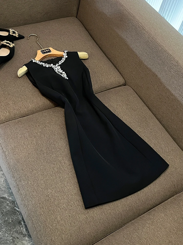 High Waist Ruffle Collar Svel Slimming A-Line ort Dr Commute Sle Tee-acetate Fiber Ladies Faion Autumn Winter
