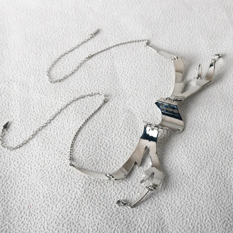 할로윈 펑크 외계인 디센트 노즈 메카니컬 마스크 코스프레 턱걸이 고딕 마스크 메탈 웨어 가면 파티 액세서리 멋진 물건