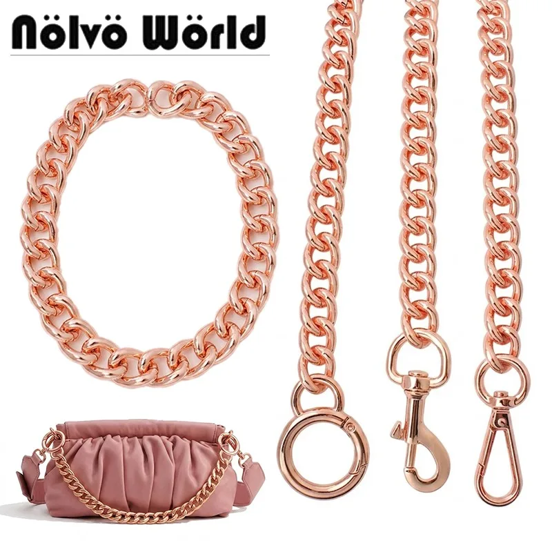 

30-120cm Chunky Aluminum Chain Strap Handbag Accessories Multicolor Fashionable Chain for Women Shoulder Bags DIY Making