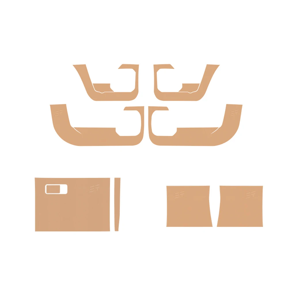 For Chery Jetour Traveler T2 Interior Anti Kick Leather Door B-pillar Glove Box Protection Car Specific Accessories Modification 6