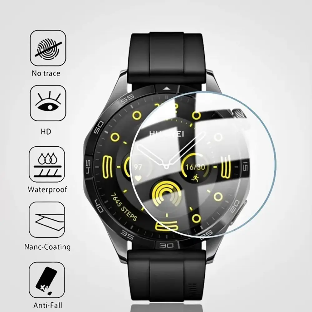 1/2Pcs New 2.5D Screen Protector for Huawei Watch GT4 41mm/46mm 9H HD Clear Tempered Glass Protection Anti-Scratch Glass Film