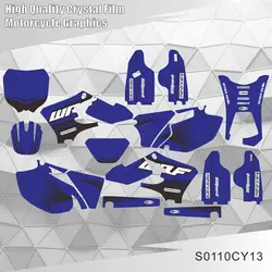 Per YAMAHA WR 250F WR 450F WR250F WR450F WRF 250 450 2005 2006 decalcomanie grafiche complete adesivi sfondo moto personalizzato