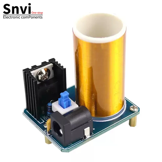 BD243 Mini zestaw cewki tesli magiczne rekwizyty DIY części puste światła technologia Diy elektronika BD243C DIY Mini moduł cewki tesli