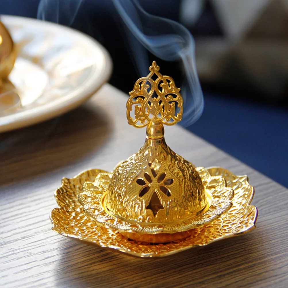 

1pc Delicate Incense Burner Premium Metal Aroma Stove For Home Decor Bedroom Yoga Studio Sauna Room Indoor Aromatherapy