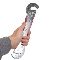 Adjustable Wrench Multi-function Purpose Spanner Tools 9-45mm Universal Wrench Pipe Home Hand Tool Quick Snap Grip