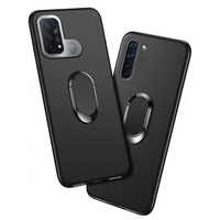 Japan Phone Funda Oppo Reno 3A Reno3 A Case Black Finger Ring Soft Silicon Coque for Oppo Reno 5A Reno5 A Japan Cover
