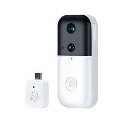 2MP 1080P Ubox APP Low Comsunption WIFI IP Doorbell Intercom Video Door Phone With Indoor Chime Visual Door Viewer Camera