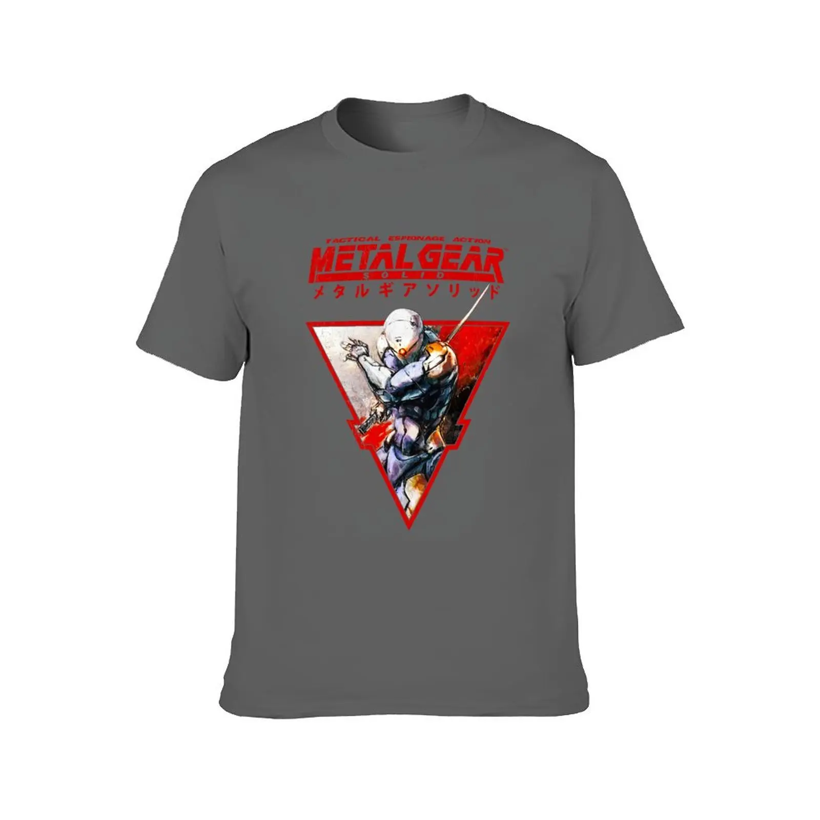 Metal Gear Solid GRAYFOX T-Shirt quick-drying valentines clothes luxury designer mens graphic t-shirts