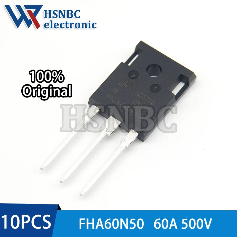 

10PCS FHA60N50 60N50 FHA60N50AF TO-247 500V 60A N-channel Power MOSFET Transistor 100% New Original