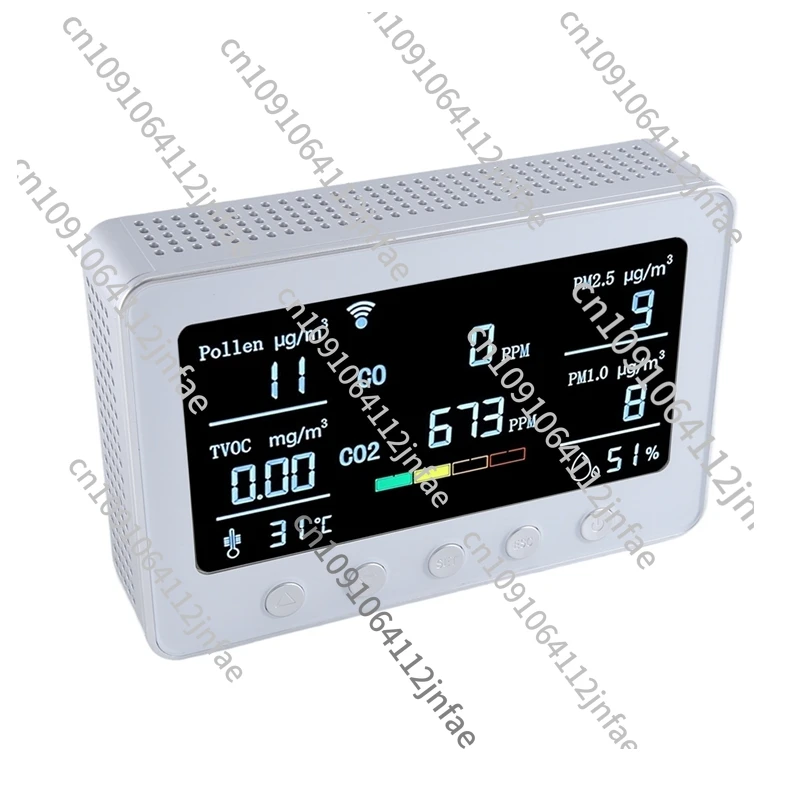 Big Deal PT02 Plus Wifi Air Quality Monitor Detects Pollen TVOC CO CO2 PM2.5 1.0 Temp RH Iot Controller RS485 Data Logger