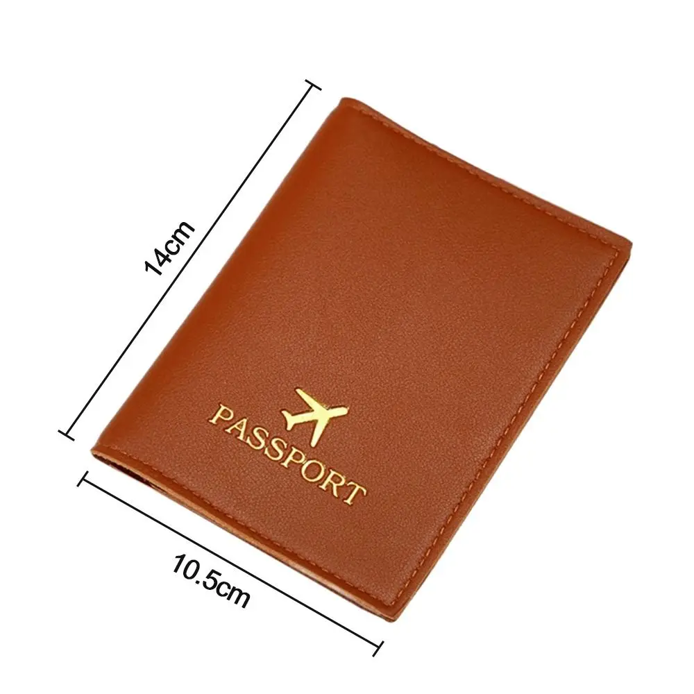 New Simple Fashion Passport Cover Cute Travel Passport Holder Wallet Gift PU Leather Card Case Cover Unisex