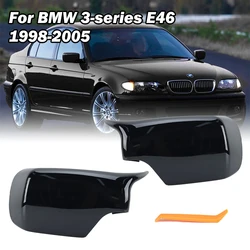 Rearview Side Mirror Cover Case Shell Housing for BMW E46 4-Doors 316i 318i 318d 320d 320i 323i 325i 328i 330d 330i 1998-2005