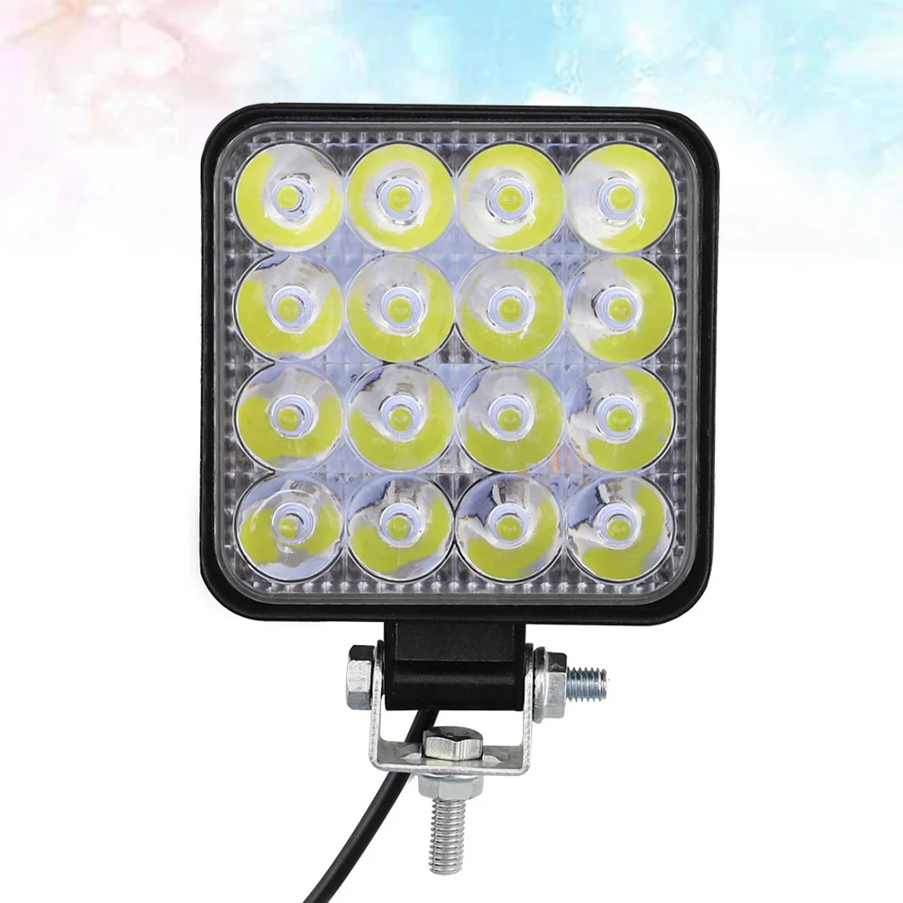 

48W Led Work Light 4 Rows 16 Leds Waterproof Car Dome Lamp For Suv Rv Truck Boat Off-Road Lighting Signal Lamp Auto Interior
