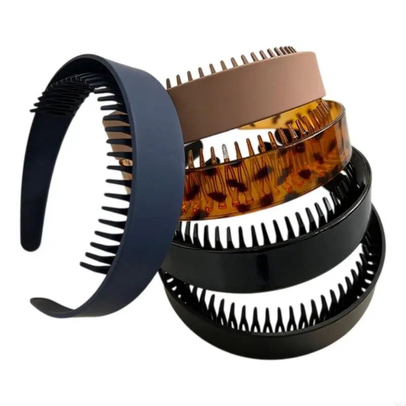 2026 New 5 Neutral-Tone Headbands for Ladies, Wide Toothed Hair Accessories with Black and Taupe Looks for Commuting, Office