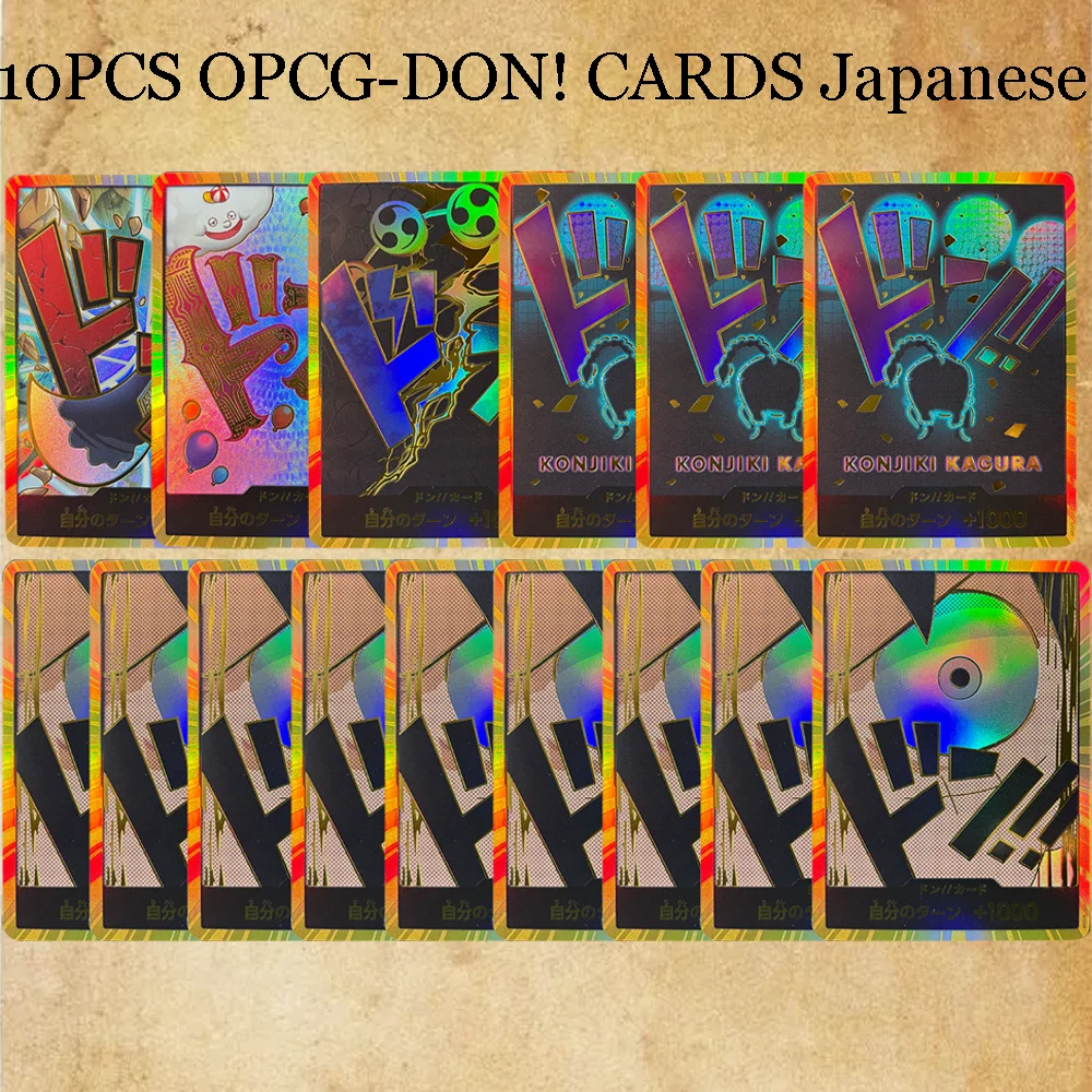 

10 шт., японская версия, цельная золотая карта НЕТ! Zoro Ace Luffy Uta Charlotte Lingling Yamato FOIL NM Преломление в подарок OPC