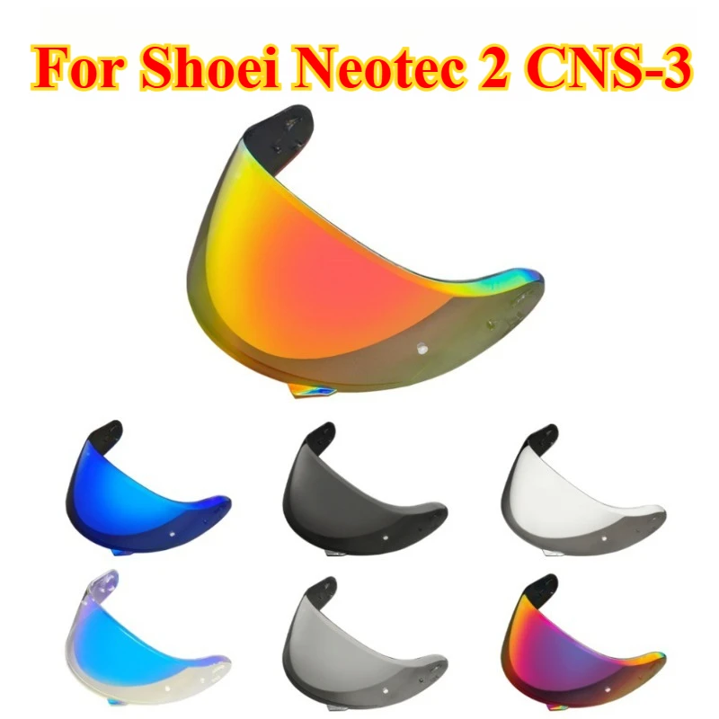 Helmet Visor Suitable for Shoei Neotec 2 CNS-3 Face Shield Visor Windshield Sunshield Anti-UV Helmet Accessories