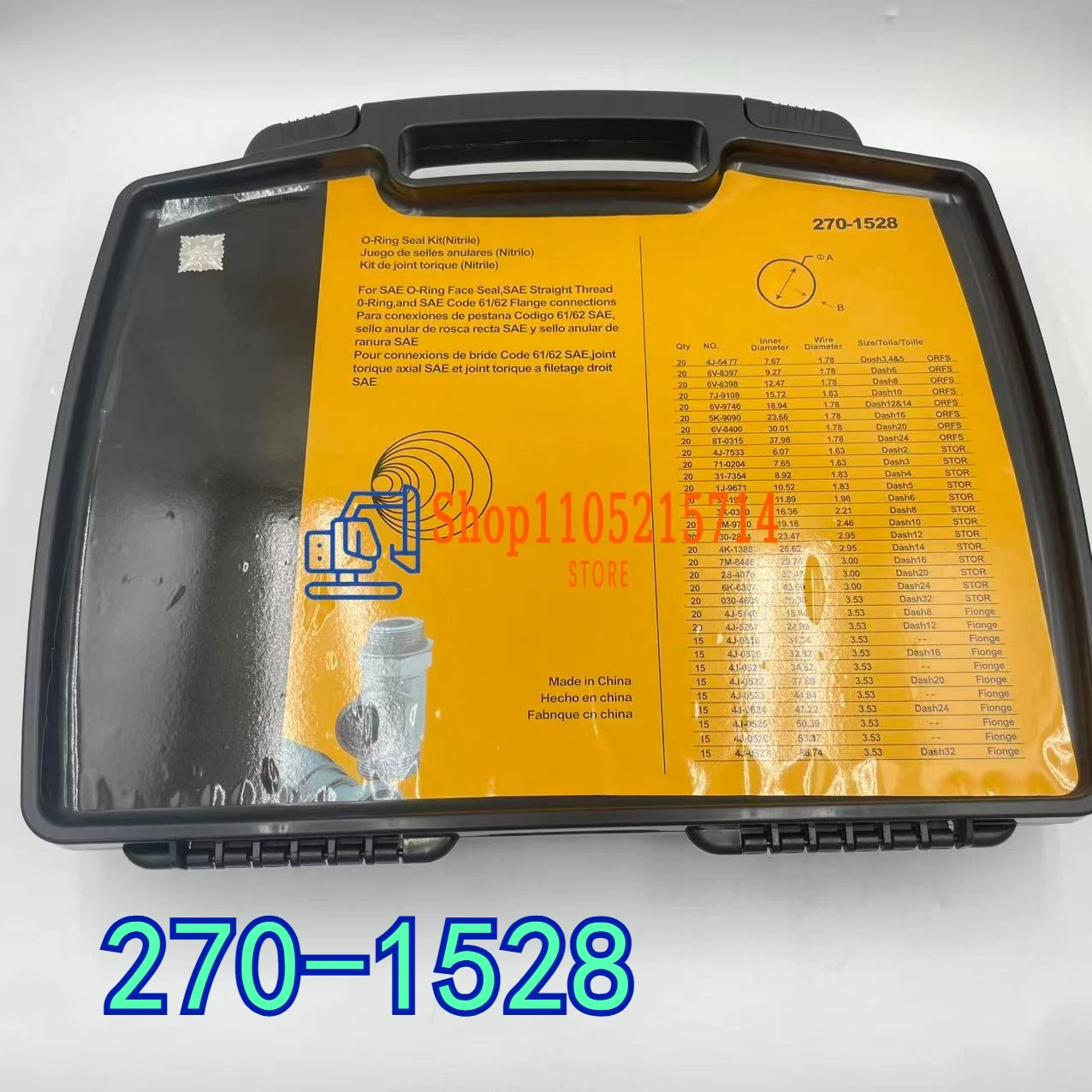 

Excavator Oil Seal Kit 4c4782 2701528 270-1528 O-ring Box Excavator Hydraulic Cylinder Oil Sealing Repair Kits 2701528 O-ring
