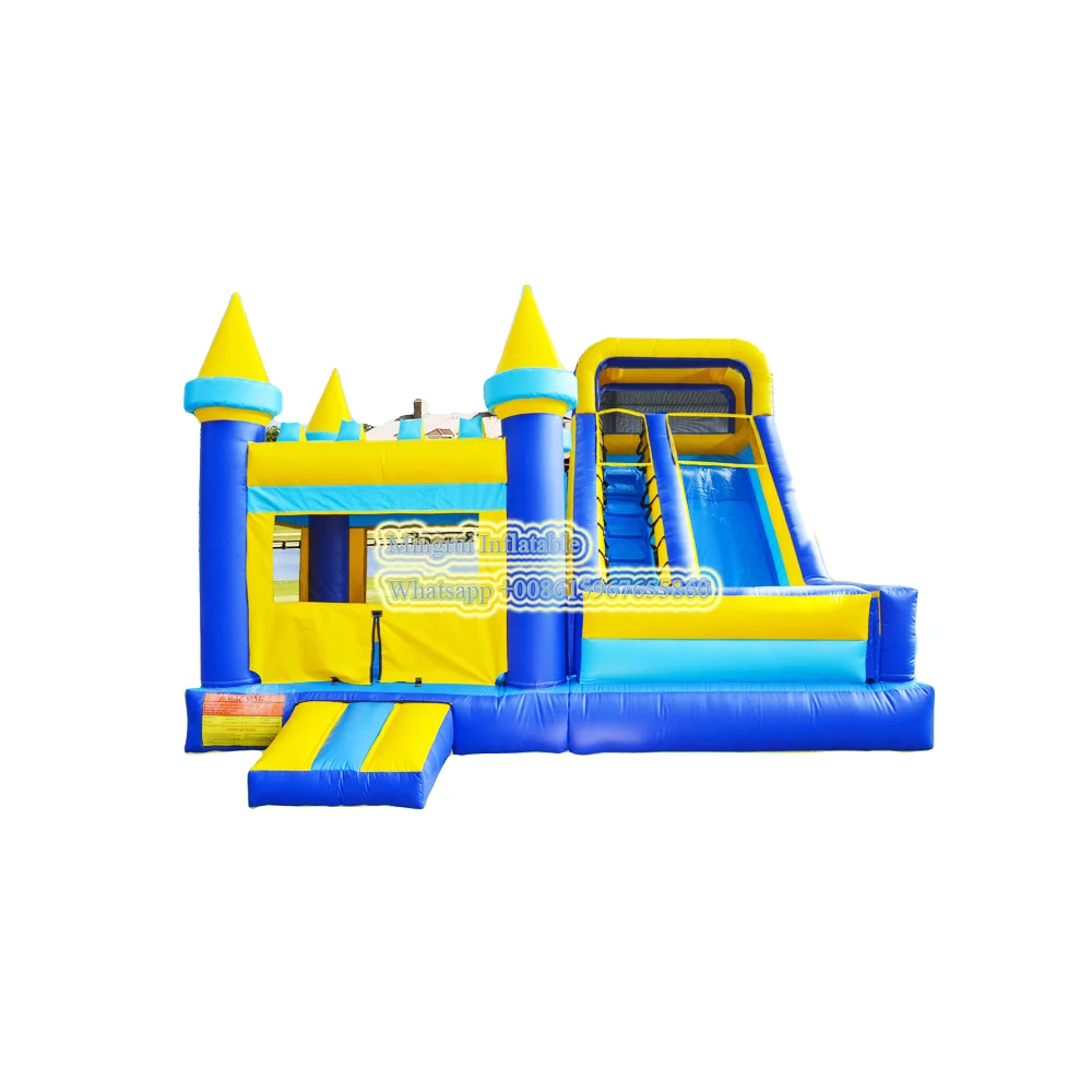 Small Inflatable Bouncer Castle Game For Kids Inflatable House Party Jump Bouncing And Slide Combo Outdoor