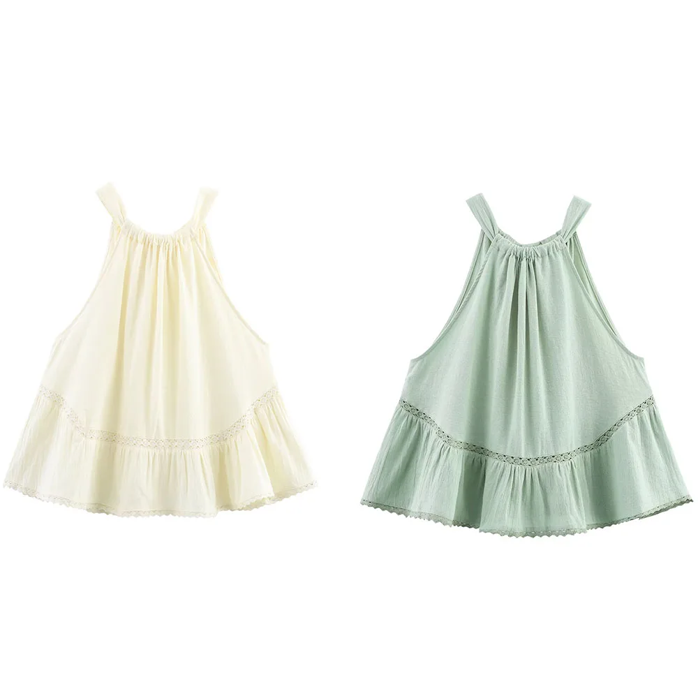 

Новая летняя женская одежда, модный темпераментный простой шифоновый топ с вышивкой в стиле девушки, висящий воротник