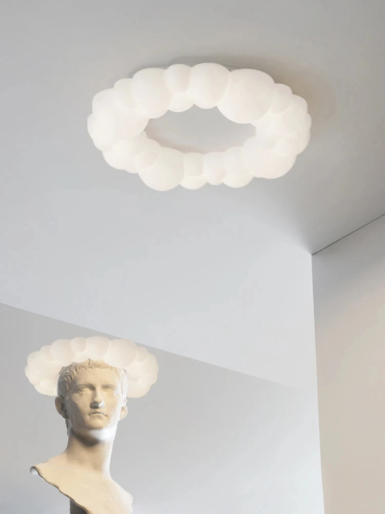 Cloud lamp living room modern LED lamp bedroom ceiling lamp Nordic circular restaurant pendant lamp lighting YX120TB