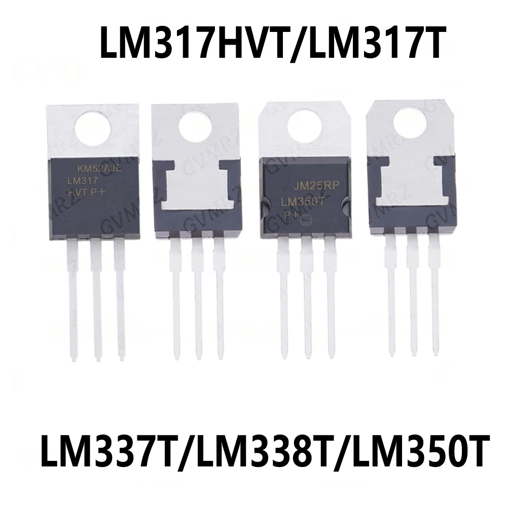 10pcs TO-220 LM317HVT LM317T LM337T LM338T LM350T LM317 LM337 LM338 LM350 TO-220