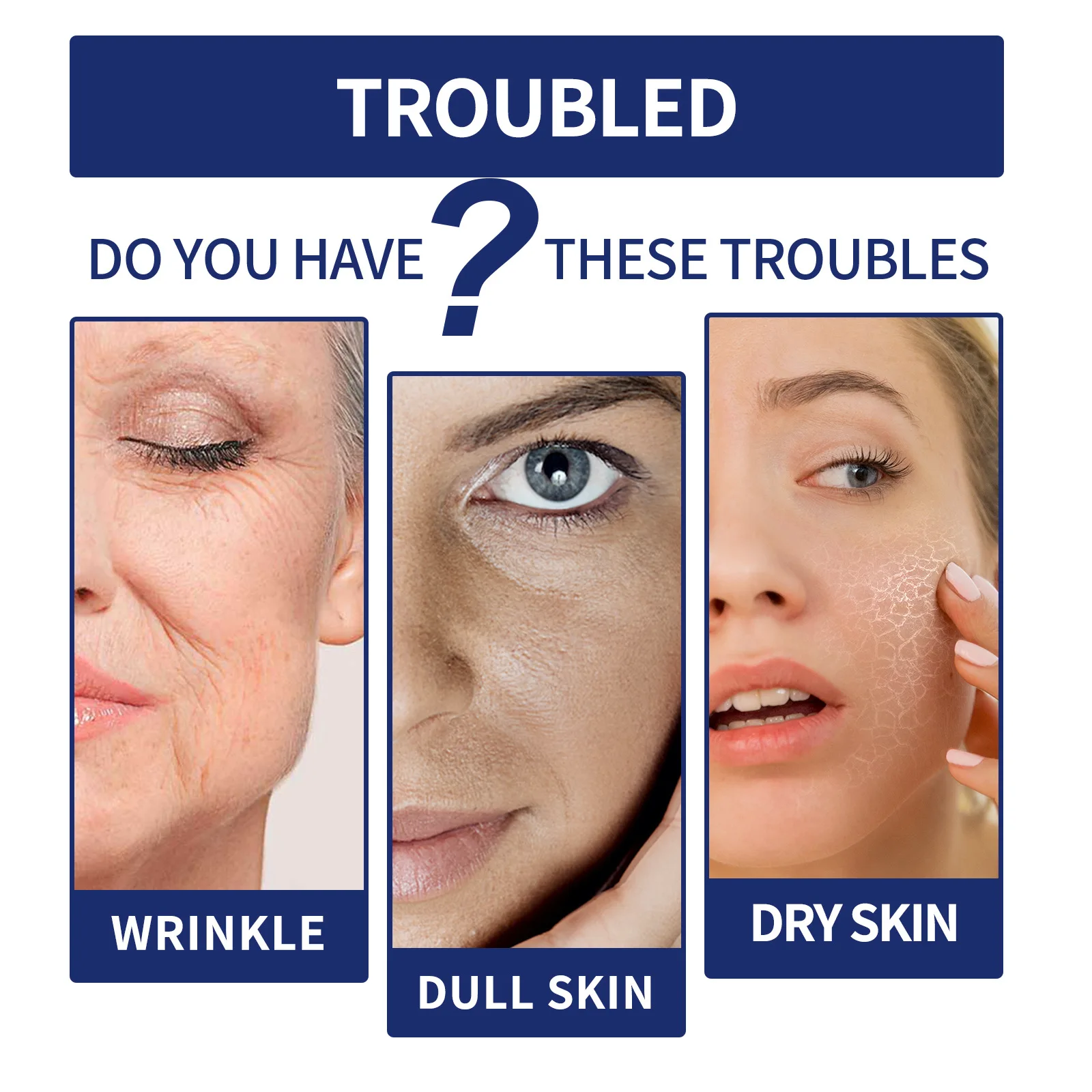 Crème raffermissante pour les yeux, Anti-poches, élimination des cernes, estompe les ridules, hydratant, Lifting, acide hyaluronique, Gel de soin pour les yeux