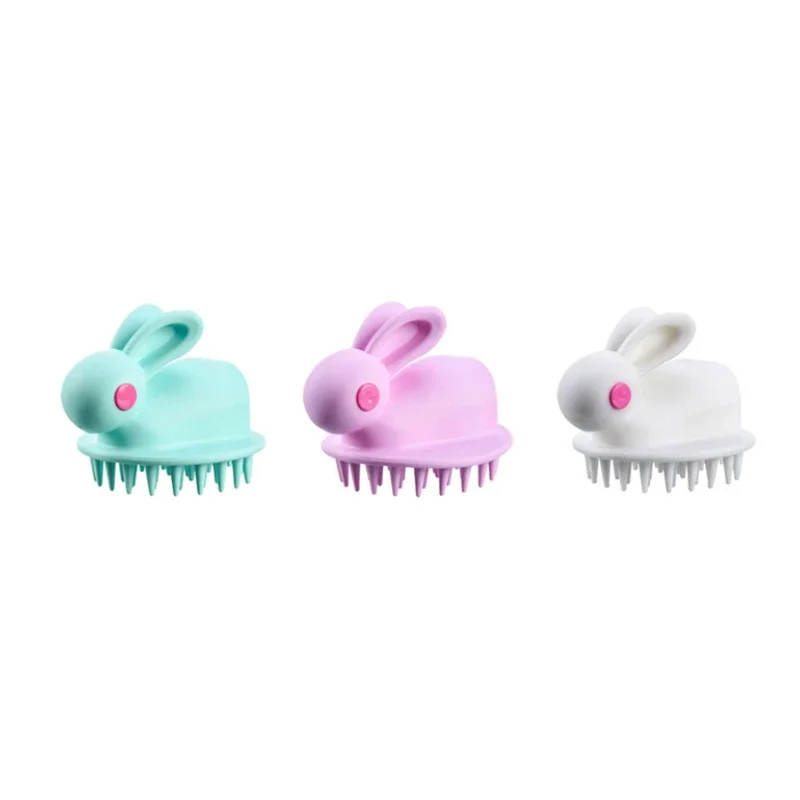 Silicone Shampoo Scalp Hair Massager Head Body Scalp Massage Brush Comb Hair Washing Comb Shower Brush Bath Spa Massage Brush