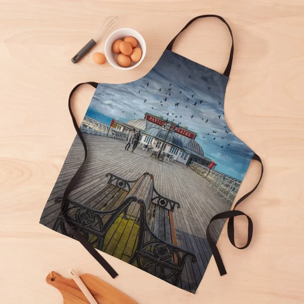 

Cromer Pier Norfolk Apron Kitchen Apras For Women Kitchen Kawaii Accessories for kitchen useful Apron