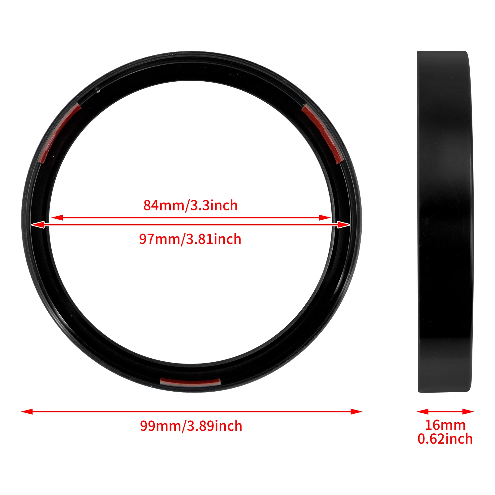 Motorcycle Black Speedometer Gauge Bezel Accent Point Trim Ring Fit For Harley For Touring For Dyna