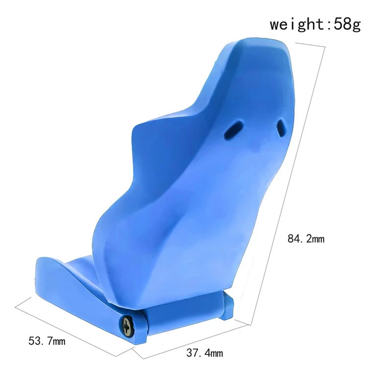 WOWFU-Simulazione Cabina Seggiolino Auto Sedia Modello Decorazione Per 1/10 Axial SCX10 III 90046 Wrangler RC Crawler Auto di Ricambio, Rosso