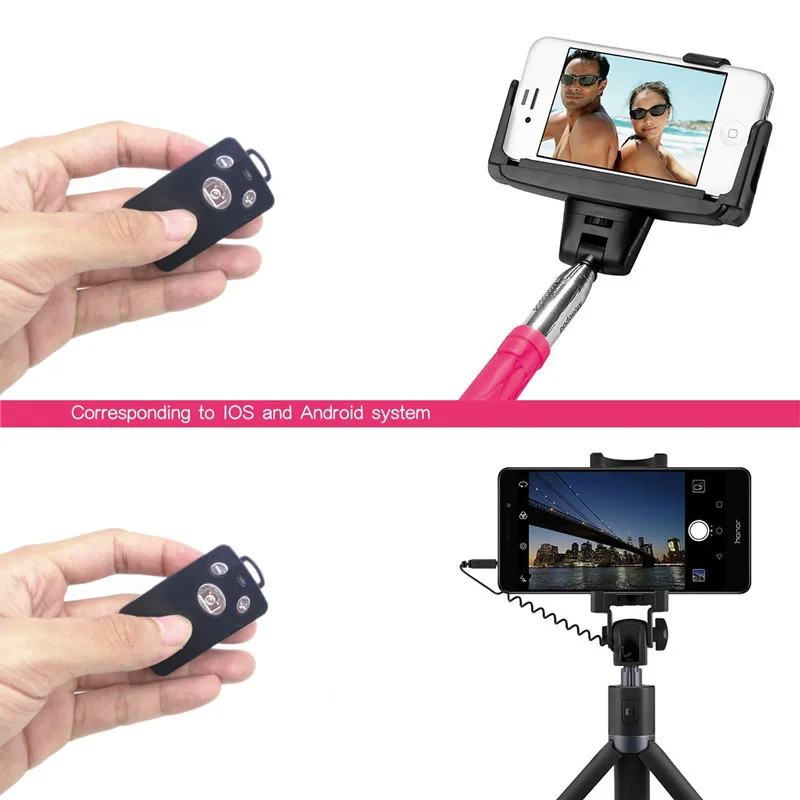 FGHGF otturatore remoto Selfie shutter Bluetooth telecomando Stick pulsante monopiede autoscatto per yunteng 1288 per IPhone 6 7 8