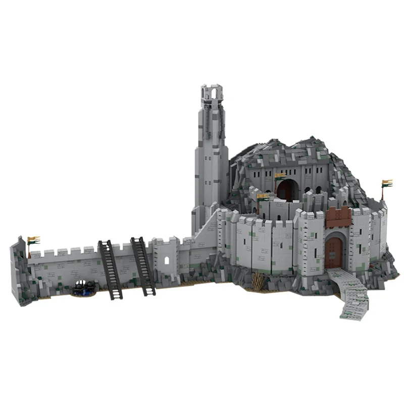 Moc-41261 Ruder tiefe ucs Skala Festung des Krieges weltberühmte mittelalter liche Burg Bausteine Architektur Kinder Geburtstag Spielzeug