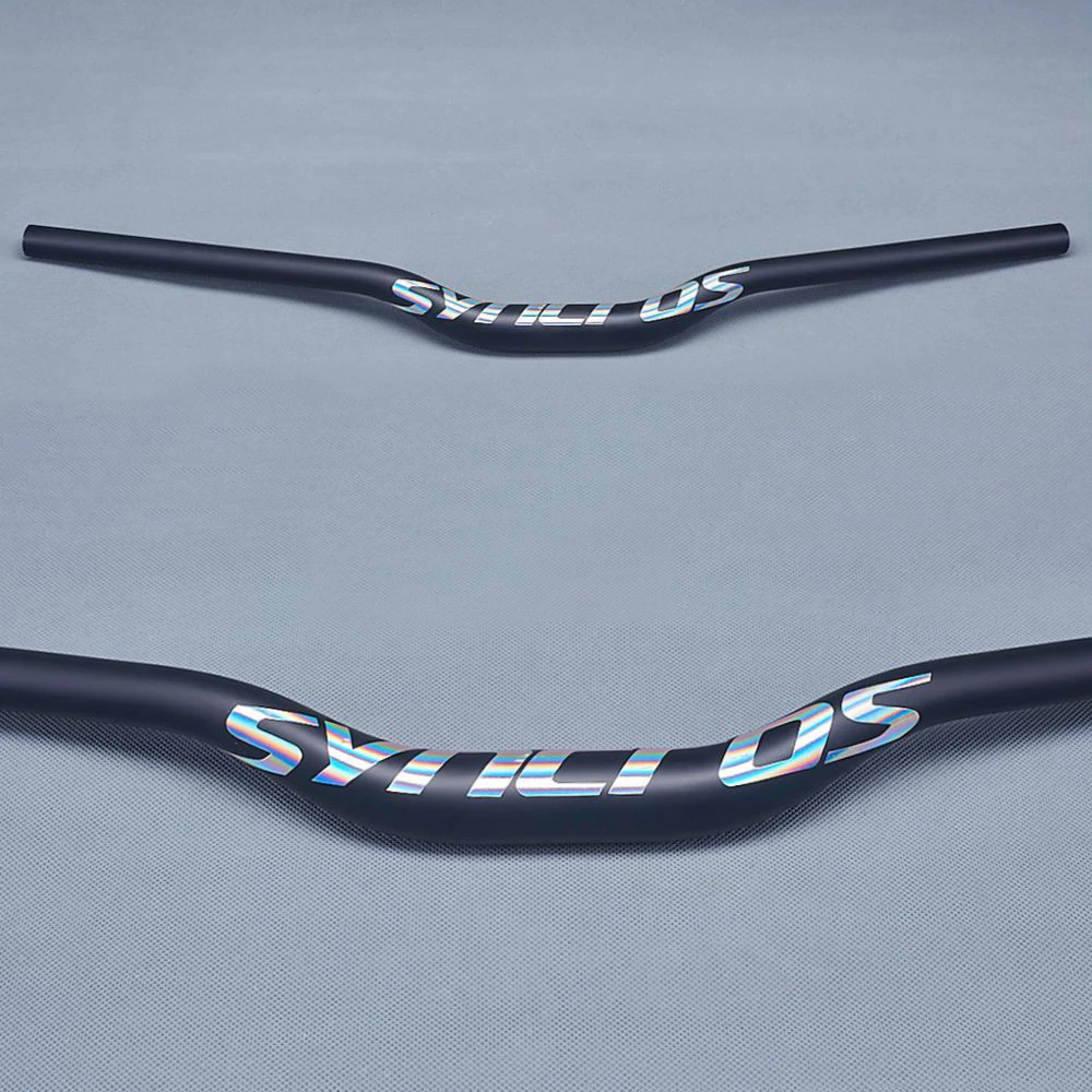 Syncros Carbon Fiber Bicycle MTB Bike Mountain Handlebar 20 Degree Swallow-shaped Handlebar 31.8mm Dazzling Color White Logo