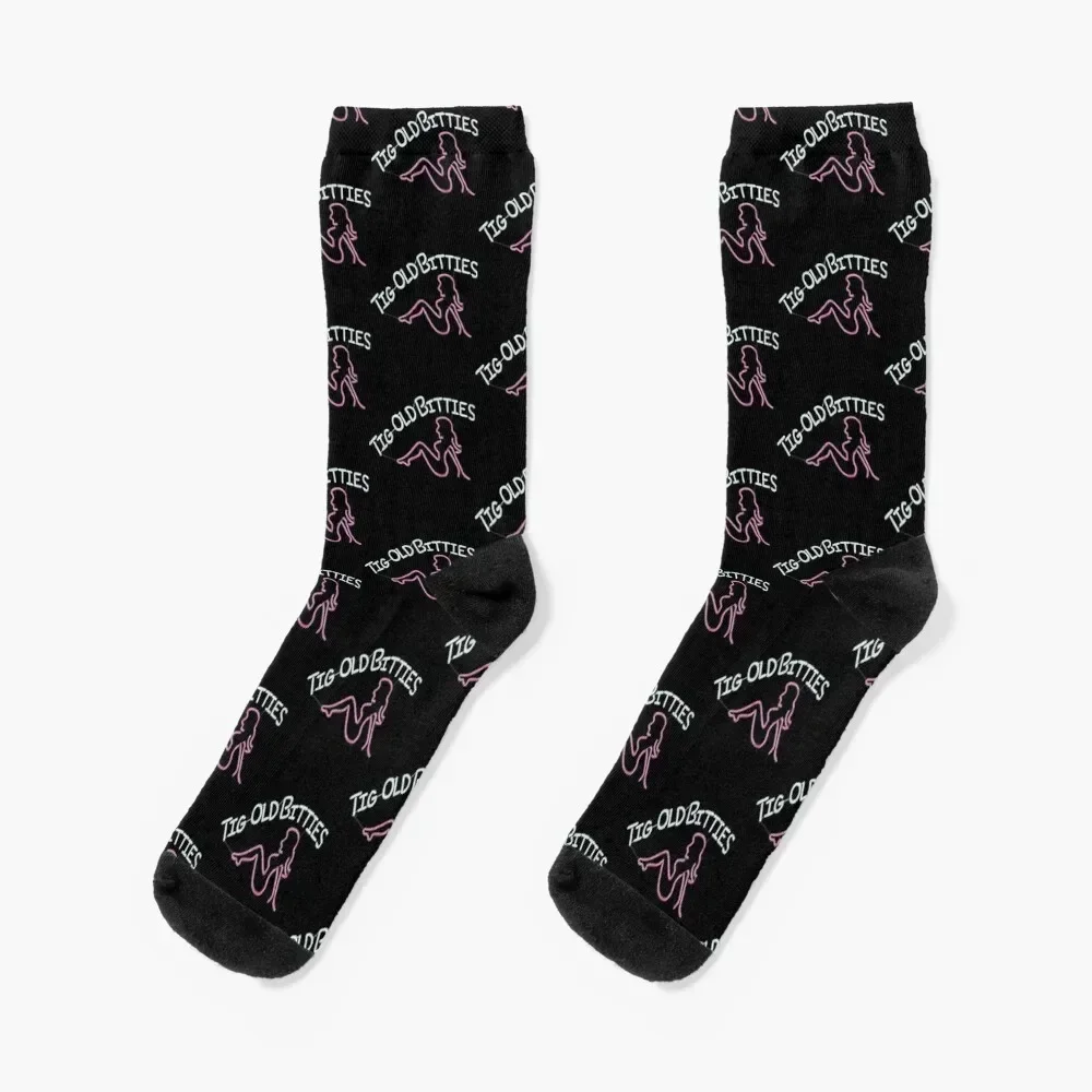 

Tig Old Bitties Socks Lots with print men cotton high quality Run Socks Female Men's