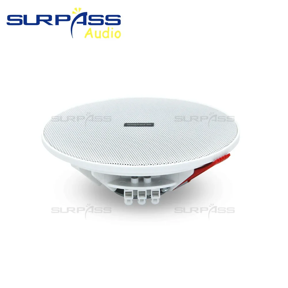 4.5인치 8옴 10W PA 시스템 홈 패시브 천장 스피커 스테레오 사운드 풀 레인지 라우드스피커 배경 음악 앰프용 실내용