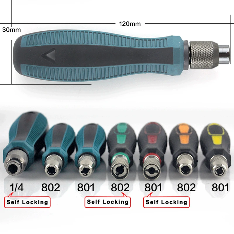 801 802 Screwdriver Bit Handle PP+PVC For 6MM 5MM 1/4\