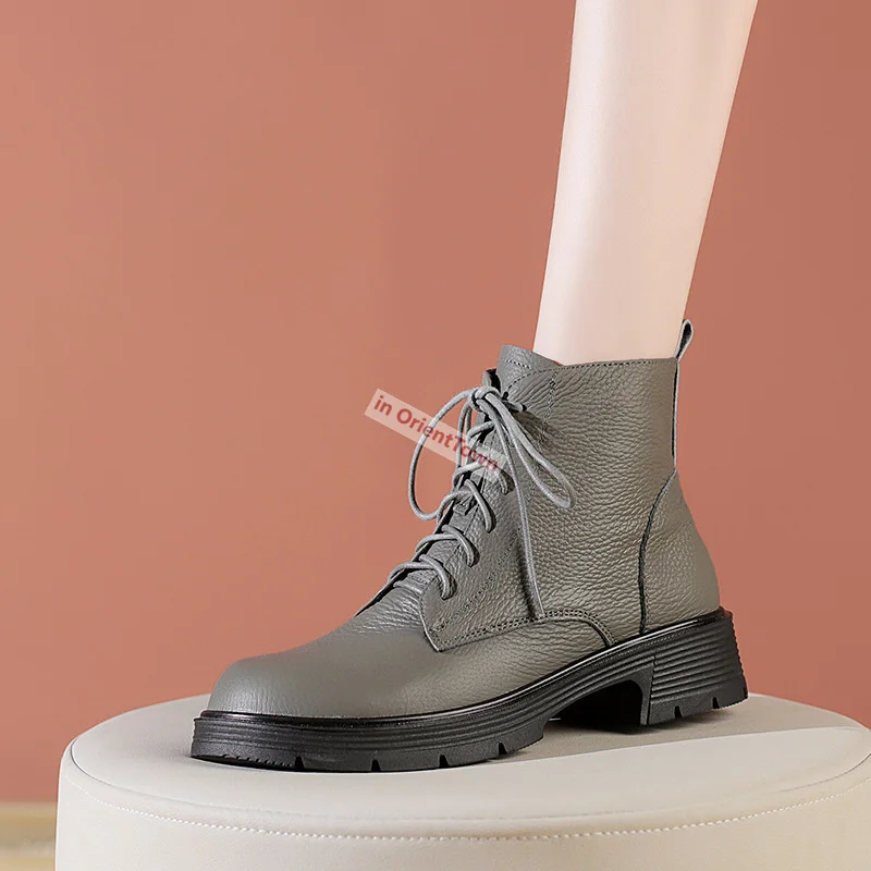 

Эластичные универсальные короткие ботинки в британском стиле, утягивающие ботинки из воловьей кожи с плоской подошвой и верхним слоем, женские ботинки из натуральной кожи